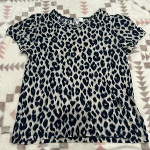🐅ALC size XS fine layering tee leopard print luxury